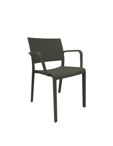 Silla de plástico para hostelería Fiona brazos