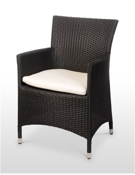 Silla Rattan Bretaña Negro