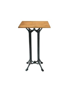 Mesa Vintage Austin 4  pies de hierro y tablero werzalit redondo 2