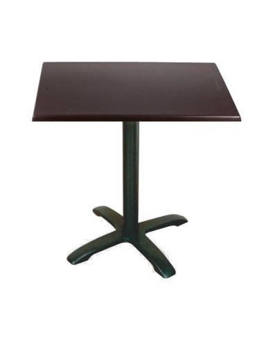 Mesa Hosteleria Metalica Roma Hierro negro con tablero werzalit