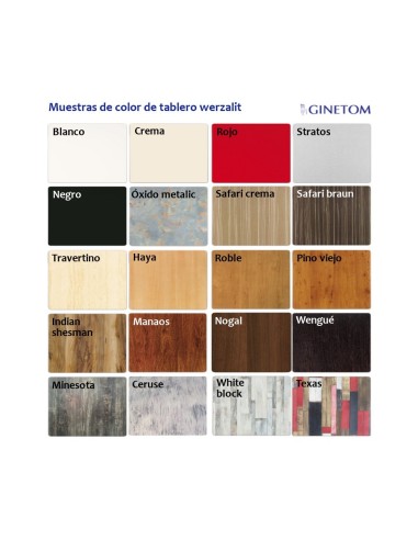 Colores Werzalit Ginetom