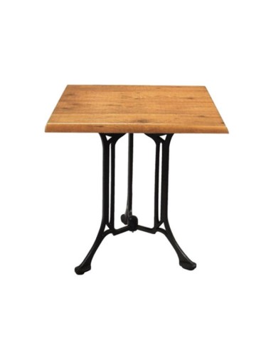 Mesas vintage austin 3 pies con tablero werzalit cuadrado