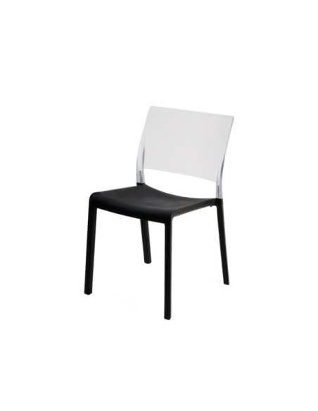 Silla de plastico Fiona combinacion materiales