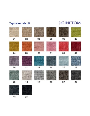 Colores tapizado tela ginetom