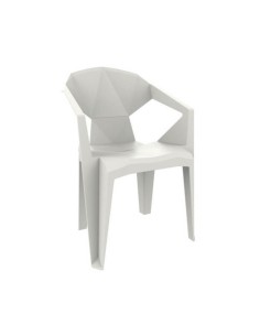 Silla Delta con brazos polipropileno color arena 2