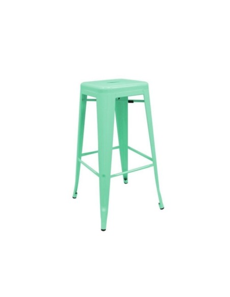 Taburete hostelería Tólix acero color verde menta