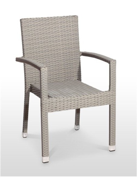 Sillón Rattan Normandia color gris