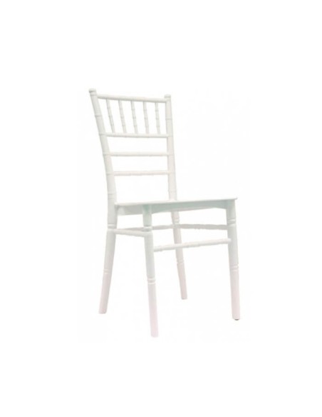 Silla Tiffany en polipropileno color blanco especial eventos y catering