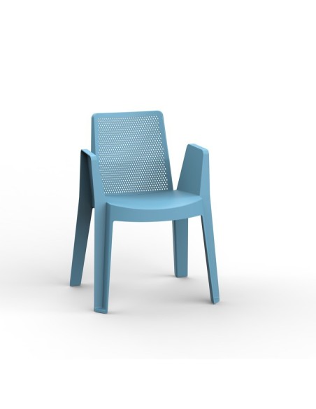 Silla Play Resol para terrazas color azul retro