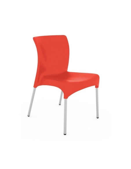 Silla Hey plástico color rojo