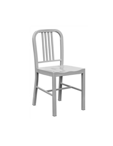 Silla hostelería Navy metal color gris