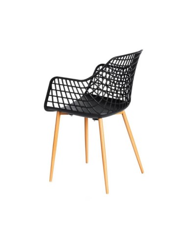 Silla con brazos Beck hostelería color negro