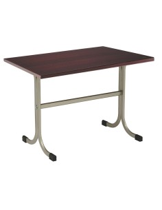 Mesa pie doble Menorca con tablero werzalit 2