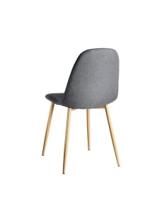 Silla Bari tela color gris oscuro 2