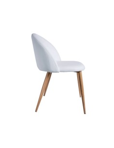 Silla Lucca polipiel blanco hostelería 2