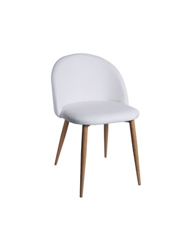 Silla Lucca polipiel blanco hostelería