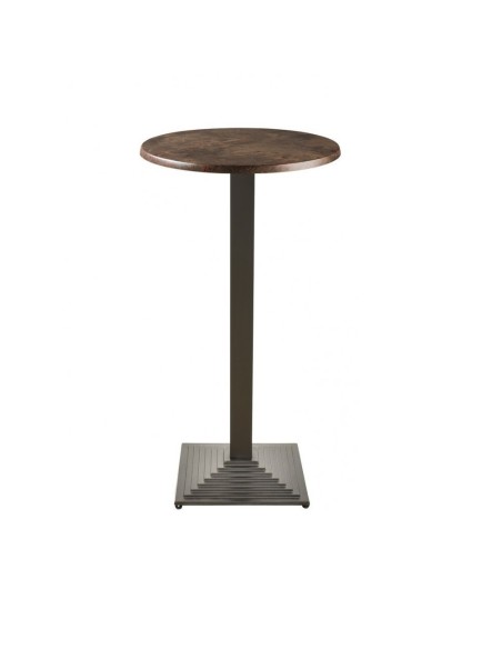 Mesa alta elba hierro con tablero werzalit