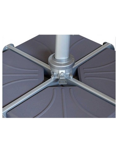 Parasol 7530 con base 7730 3x3 para terrazas