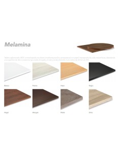 Mesa Hosteleria Pie Doble ALICANTE con tablero melamina 2