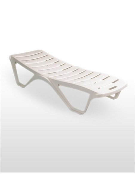 Tumbona Adaggio fija de plastico para hoteles