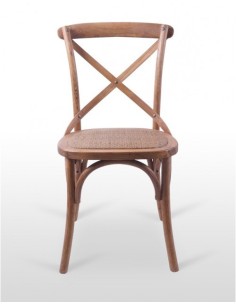 Silla thonet cruceta para hosteleria color roble 2