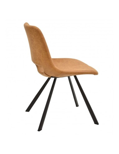 Silla hosteleria tapizada para comedor Antibes marron claro
