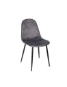 Silla terciopelo Módena gris oscuro hostelería