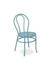 Silla metalica asiento rejilla 105 ginetom color negro 2