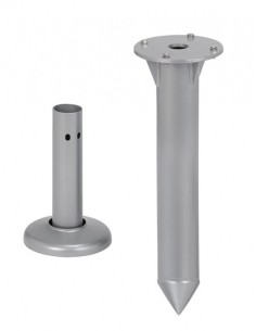 Parasol 7520 con base 7730 para terrazas de bares o restaurantes 2