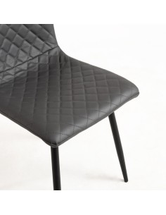 Sillas tapizadas comedor Vicenza color gris 2