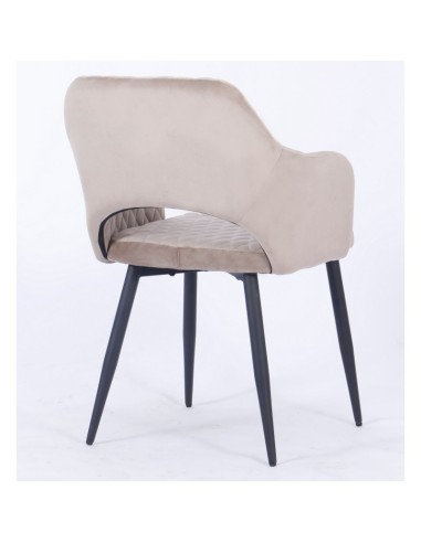 Sillon comedor Honorio terciopelo marron vison
