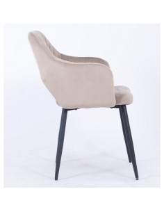 Sillon para hosteleria Honorio terciopelo marron vison 2