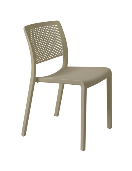 Silla Trama Resol color arena para terrazas