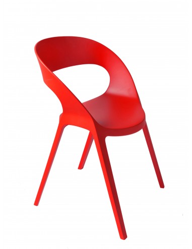 Silla Carla Resol color rojo de diseño para uso contract