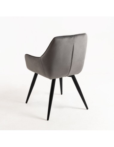 Sillon velvet Tarento gris oscuro para uso en horeca