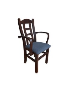 Silla de madera con brazos para comedor