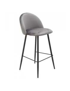 Taburete alto velvet Mesina gris