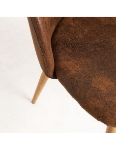 Silla retro Essen tapizado polipiel 2