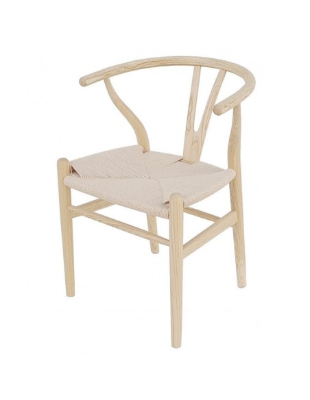 Silla Wishbone replica color natural