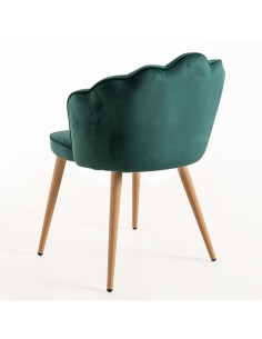 Silla velvet comedor hosteleria Salerno Verde 2