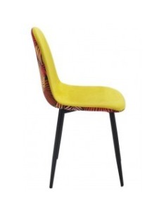 Silla de comedor terciopelo Tropic amarillo 2