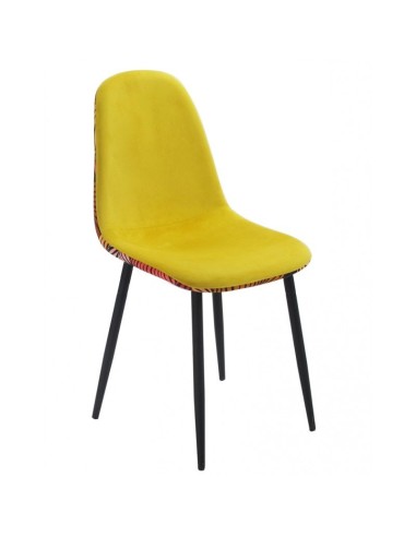 Silla velvet Tropic amarillo