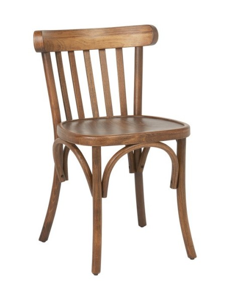 Silla Cafetin madera haya nogal Ginetom hosteleria m3