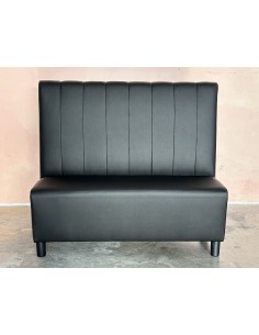 Sofa Hosteleria Cartagena Ginetom polipiel negro 2