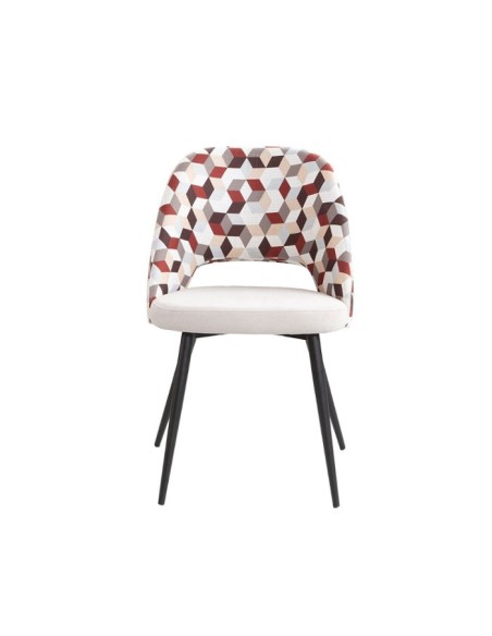 Silla tapizada Emiliy black para uso en hosteleria y contract