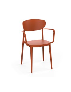 Sillon de plastico Aire 2 Ginetom para terrazas de hosteleria color brick