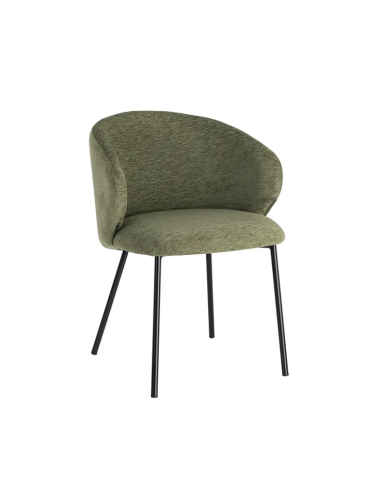 Silla comedor tapizada hosteleria contract  verde ginetom
