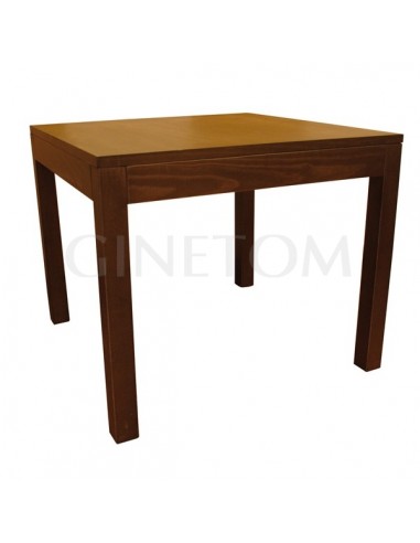 mesa de madera para bar de pino barnizada