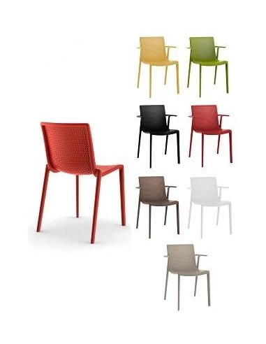 Silla de plástico para hostelería Beekat