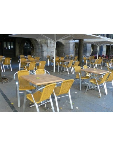 Silla de aluminio PE, especial hosteleria